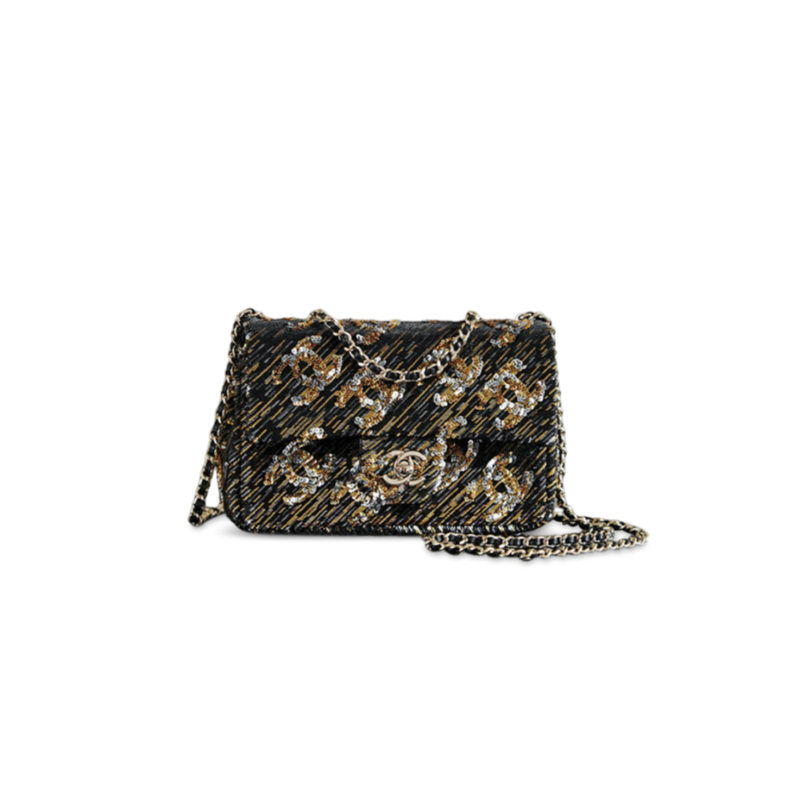 Ch**el cc mini sequin classic flap (20*14*8cm)